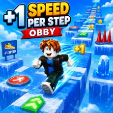 Play +1 Speed per Step Obby game