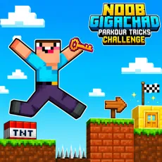 Play Noob Gigachad: Parkour Tricks Challenge now!